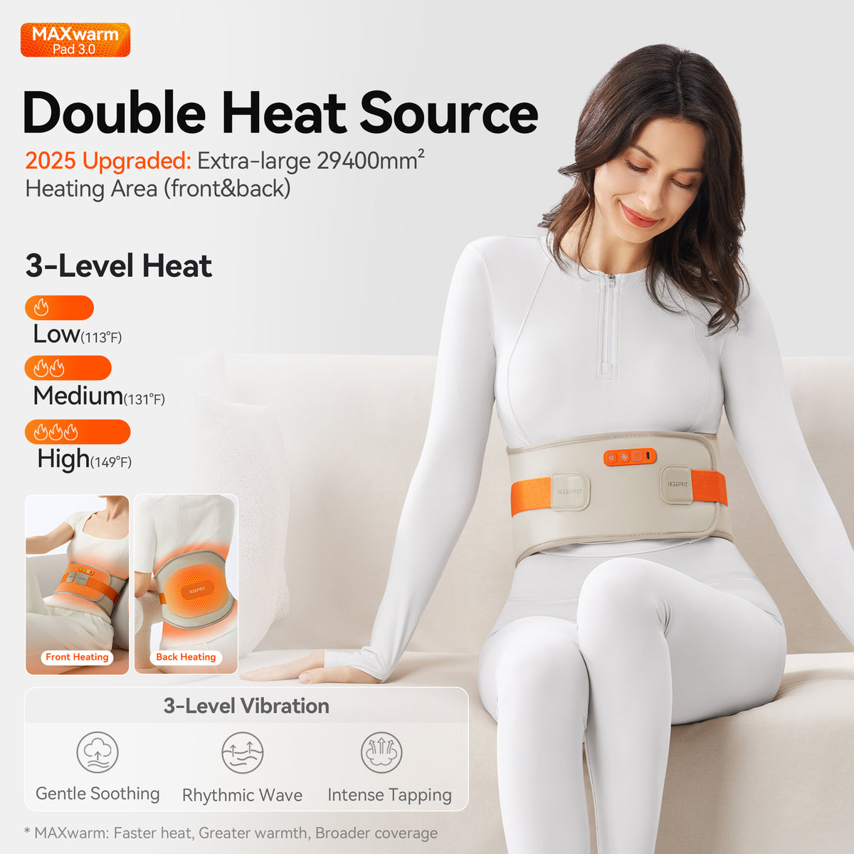IKEEPFIT MAXwarm 3.0 Cordless Heating Pad