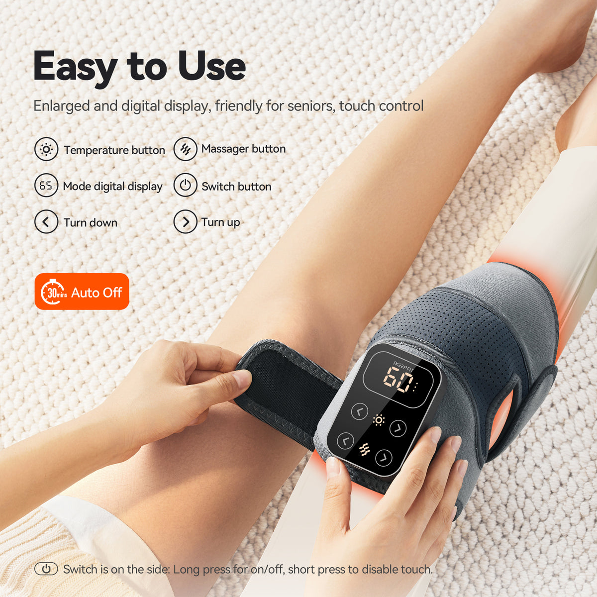 IKEEPFIT MAXwarm 4.0 Cordless Knee Massager