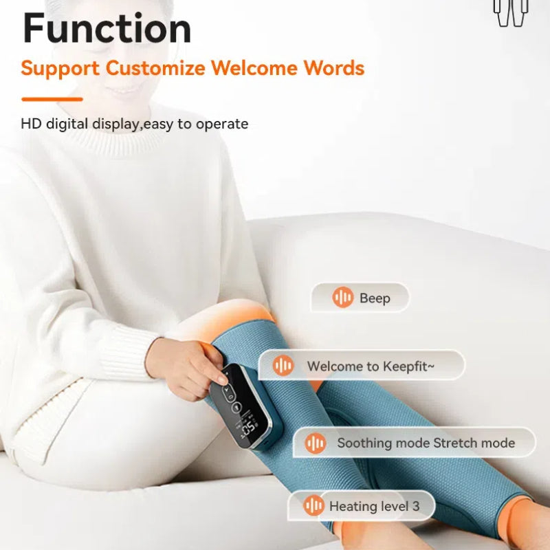 IKEEPFIT AirFlow Heated Calf and Leg Massager