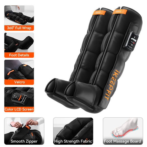 IKEEPFIT AirFlow 5-Chamber Leg Recovery Boots