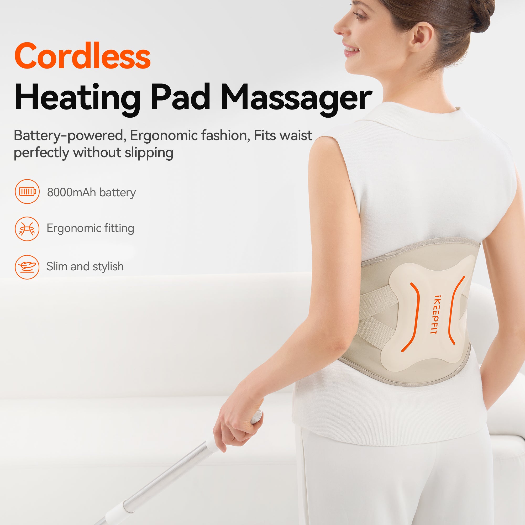 IKEEPFIT MAXwarm 4.0 Cordless Heating Pad