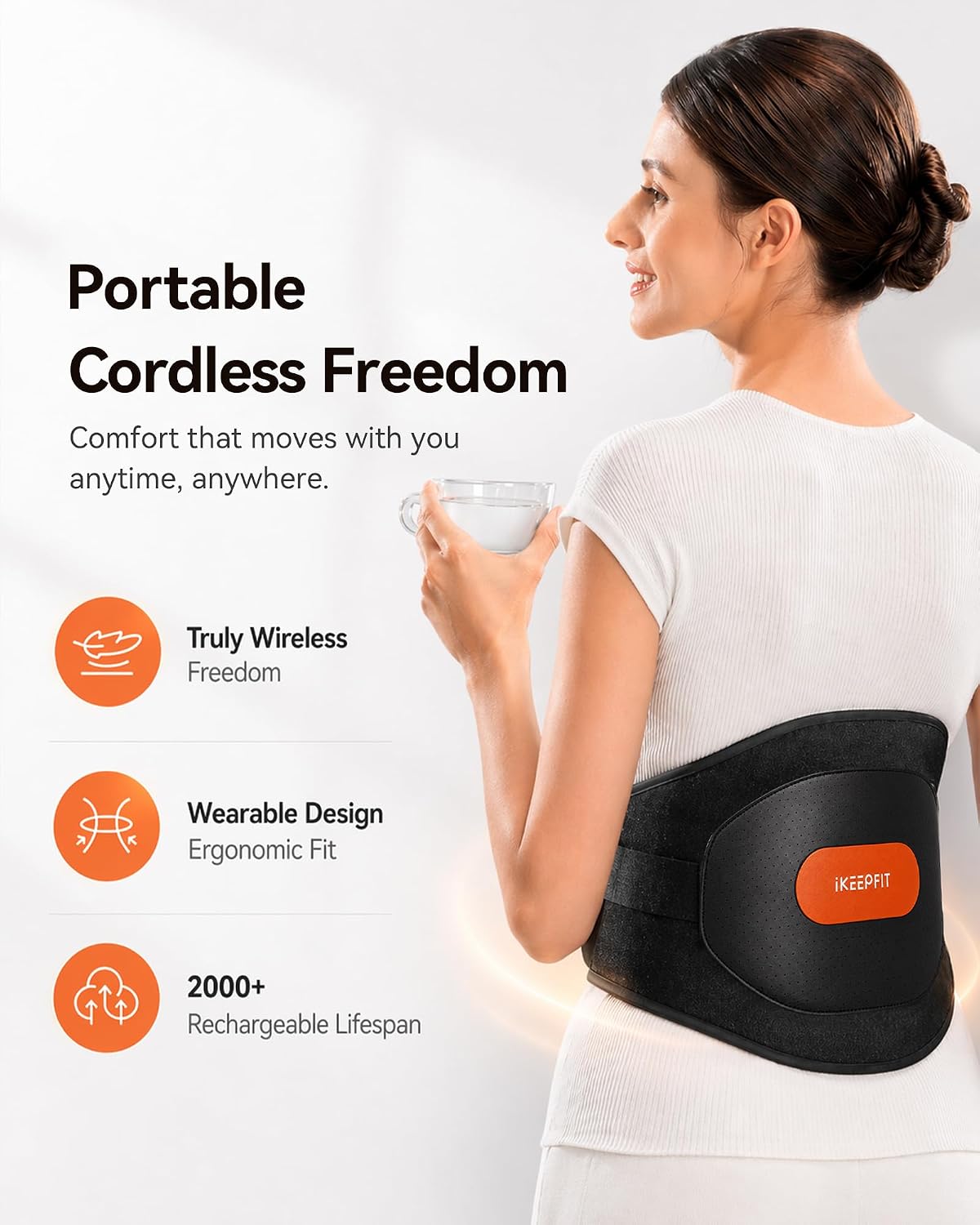 IKEEPFIT MAXwarm 3.0 new black portable cordless design