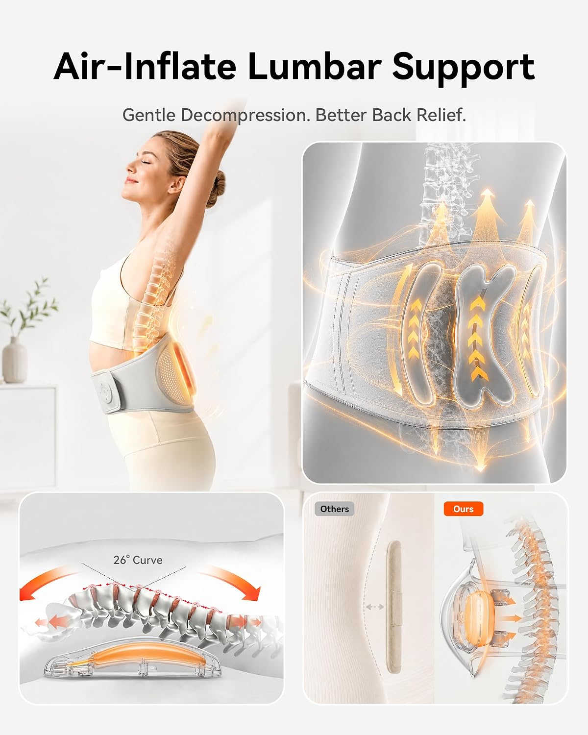 IKEEPFIT MAXwarm 5.0 air-inflate lumbar support